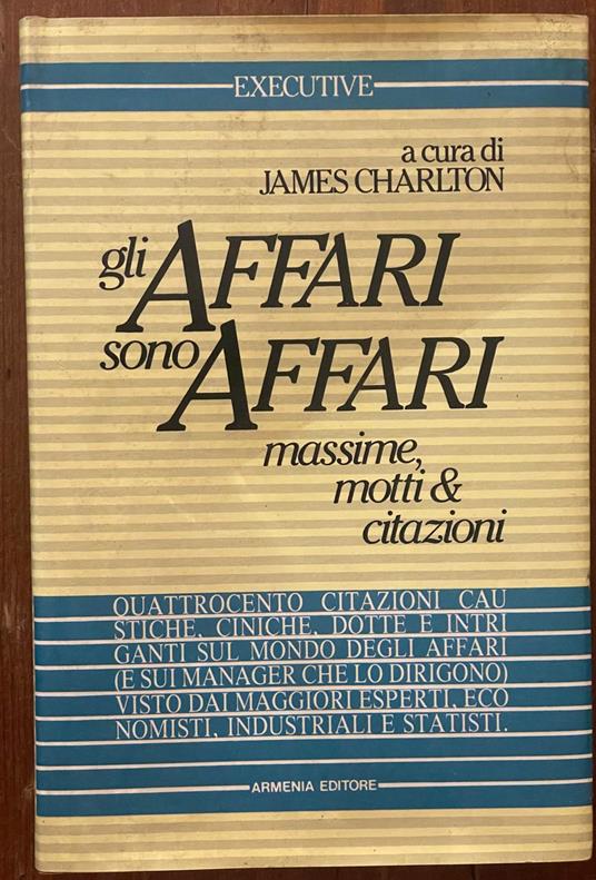 gli affari sono affari - copertina