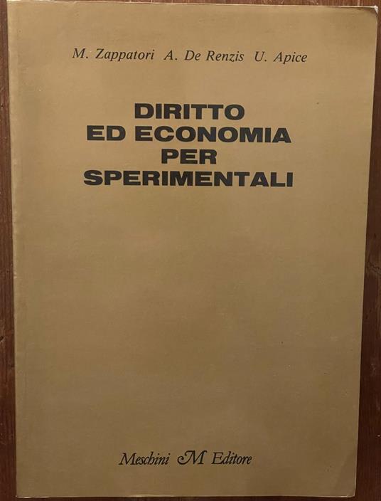 diritto ed economia per sperimentali - copertina