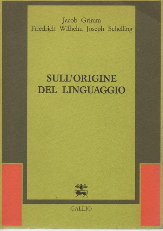 Sull'origine del linguaggio - copertina