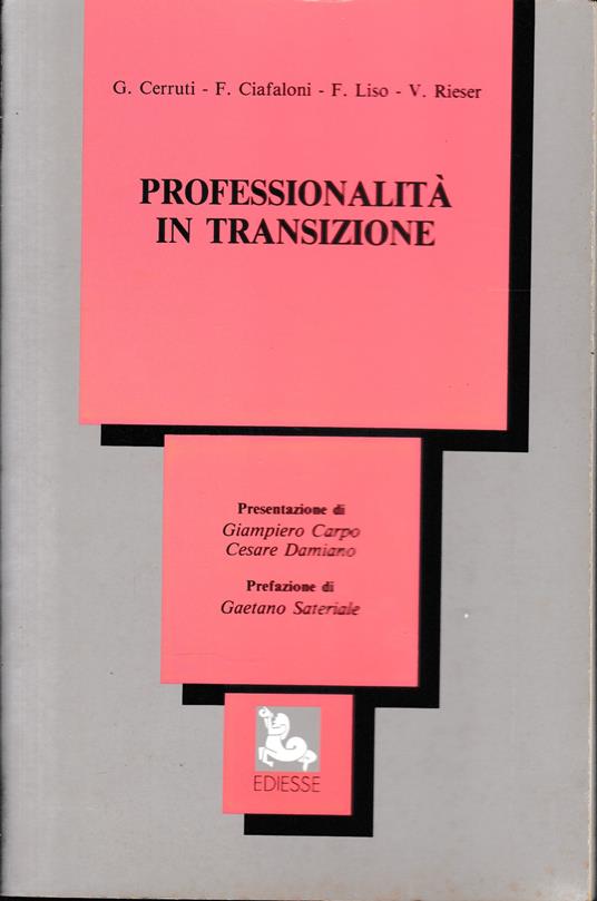 Professionalità in transizione - copertina