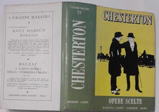 Opere scelte - Gilbert K. Chesterton - copertina