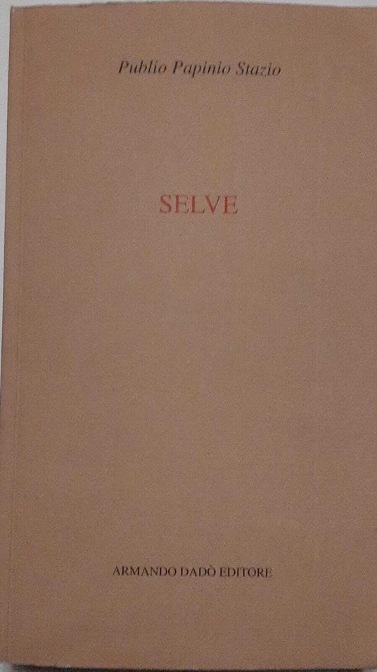 Selve. Silvae - copertina
