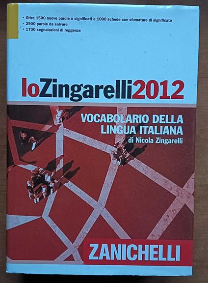 ZINGARELLi 2012 - Nicola Zingarelli - copertina
