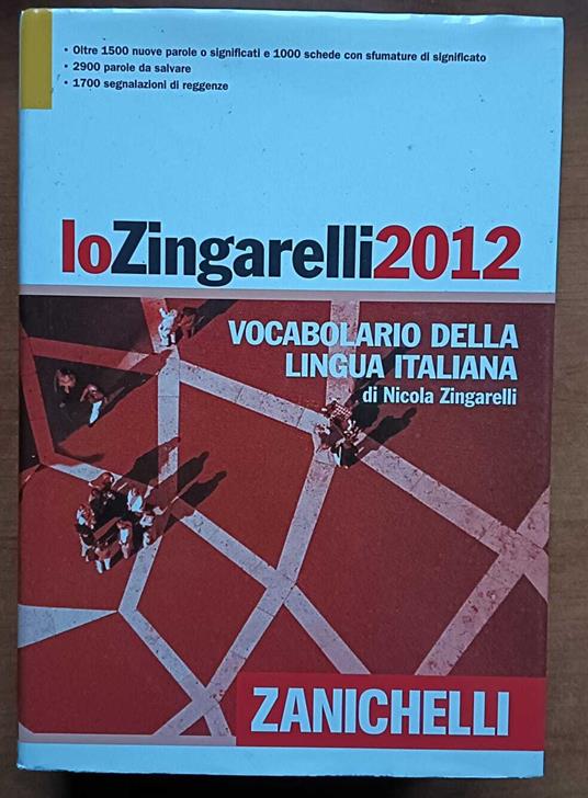 ZINGARELLi 2012 - Nicola Zingarelli - copertina