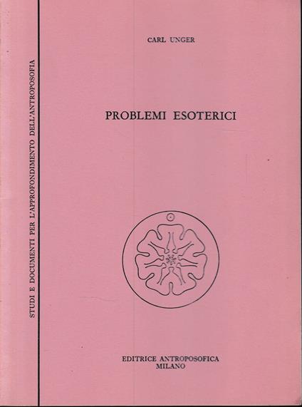 Problemi esoterici - Carl Unger - copertina