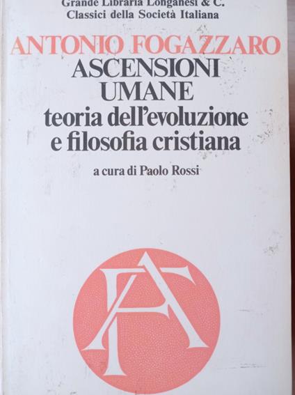 Ascensioni umane - Antonio Fogazzaro - copertina