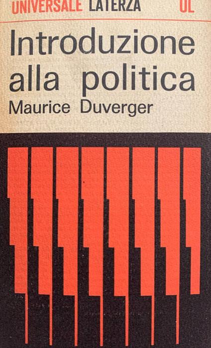Introduzione alla politica - Maurice Duverger - copertina