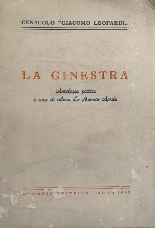 La ginestra - Giacomo Leopardi - copertina