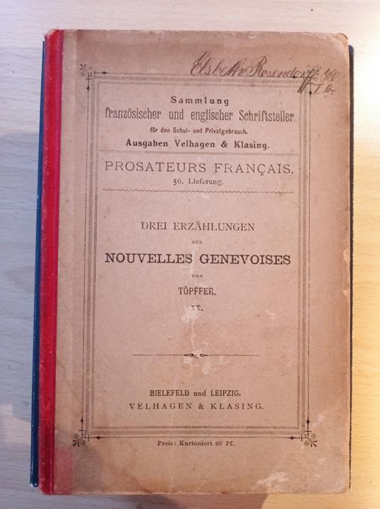 Drei Erzahlungen Aus Nouvelles Genevoises - Rodolphe Töpffer - copertina