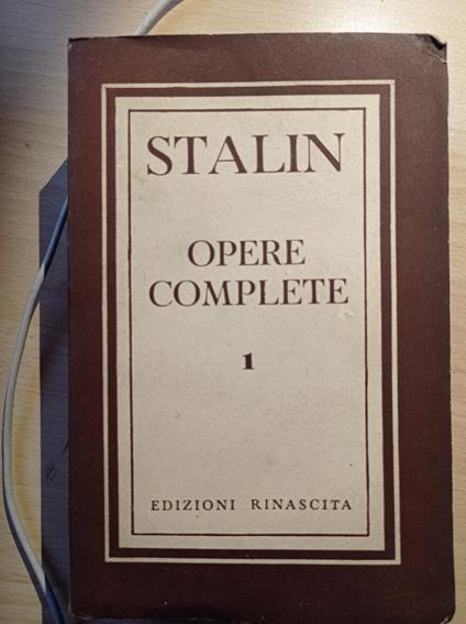Opere complete 1 - Stalin - copertina