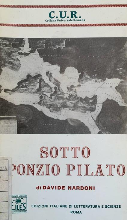 Sotto Ponzio Pilato - Davide Nardoni - copertina