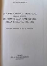 La cronachistica veneziana (secoli XIII-XVI) di fronte alla spartizione della Romania nel 1204