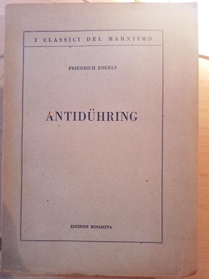 Antiduhring - Friedrich Engels - copertina