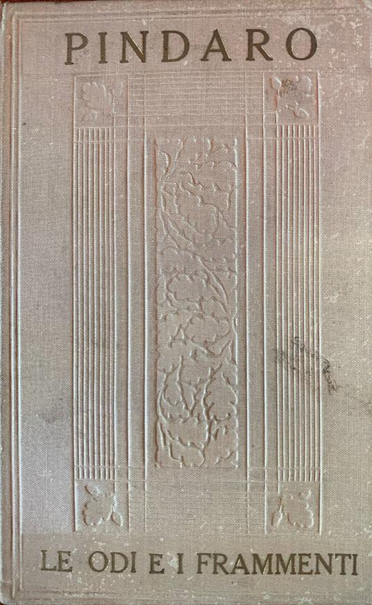 Le odi e i frammenti volume II - Pindaro - copertina