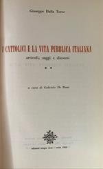 I Cattolici e la vita pubblica italiana 2