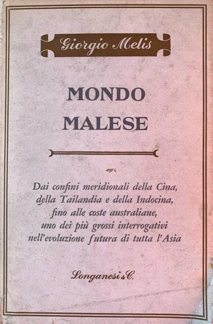 Mondo malese - Giorgio Melis - copertina