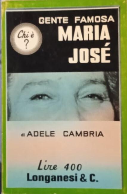 Maria Josè - Adele Cambria - copertina