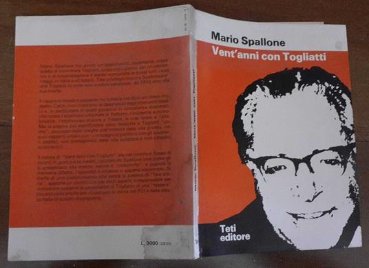 Vent'anni con Togliatti - Mario Spallone - copertina