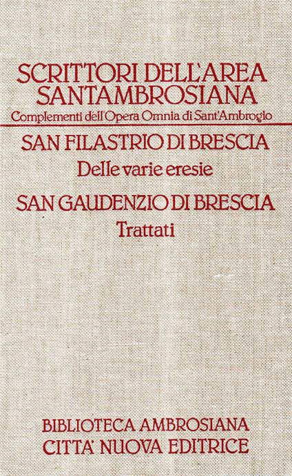 Scrittori dell'area Santambrosiana. Delle varie eresie-Trattati (2) - copertina