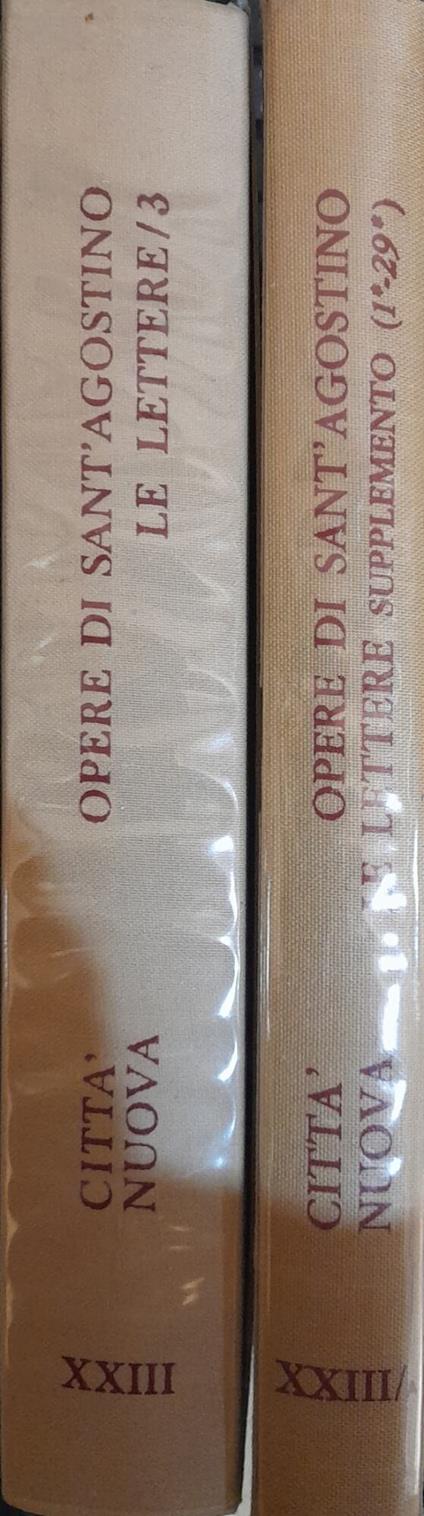 Opera omnia. Le Lettere. Supplemento (1-29) (Vol. 23/1-A) - Agostino (sant') - copertina