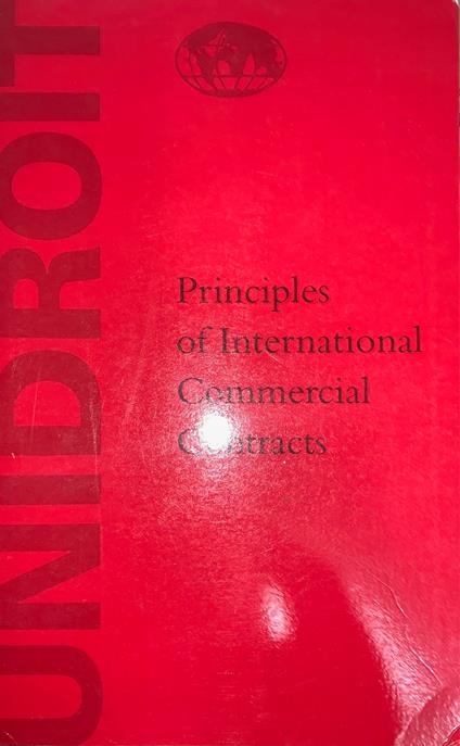 Principles of International Commercial Contracts - copertina