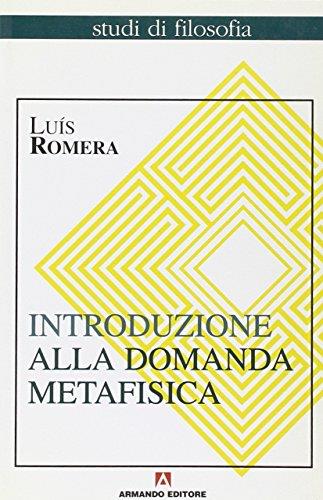 Introduzione alla domanda metafisica - Luis Romera - copertina