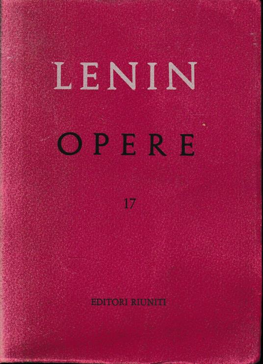 Opere complete. Vol. XVIII dicembre 1910 - aprile 1912 - Lenin - copertina