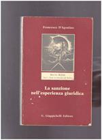 La sanzione nell'esperienza giuridica