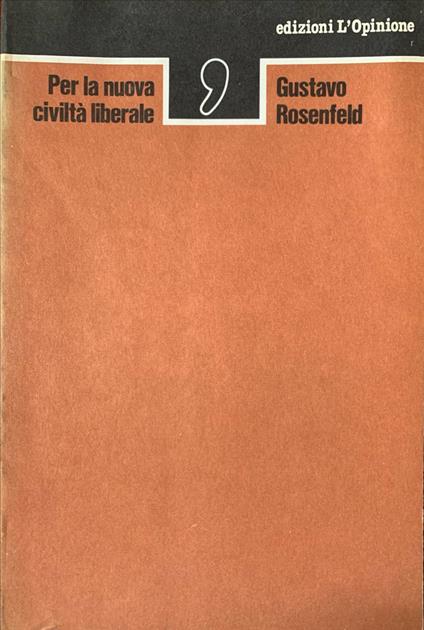 Per la nuova civiltà liberale - copertina