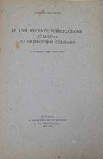 Di una recente pubblicazione italiana su Cristoforo Colombo