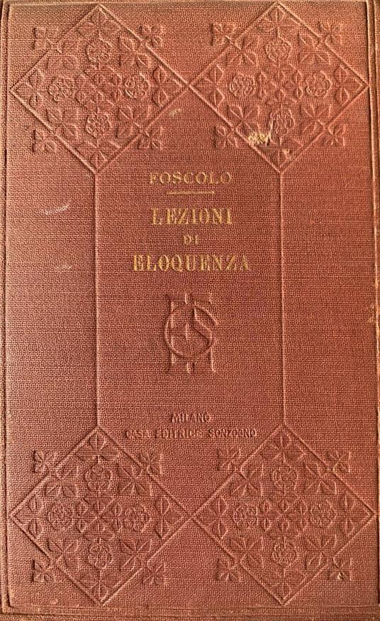 Lezioni di eloquenza - Ugo Foscolo - copertina