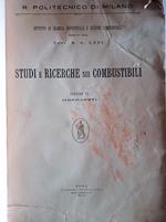 Studi e ricerche sui combustibili Vol. VI 1936 - 1937