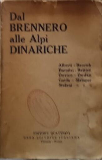 Dal Brennero alle Alpi Dinariche - copertina