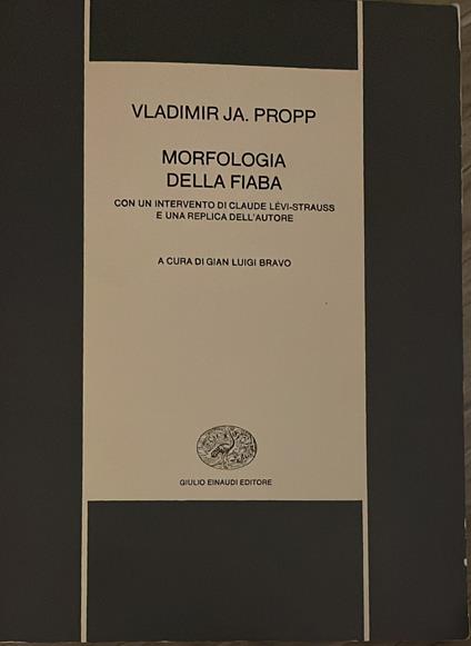 Morfologia della fiaba - Vladimir Propp - copertina