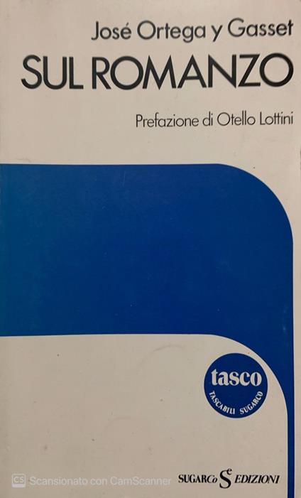 Sul romanzo - José Ortega y Gasset - copertina