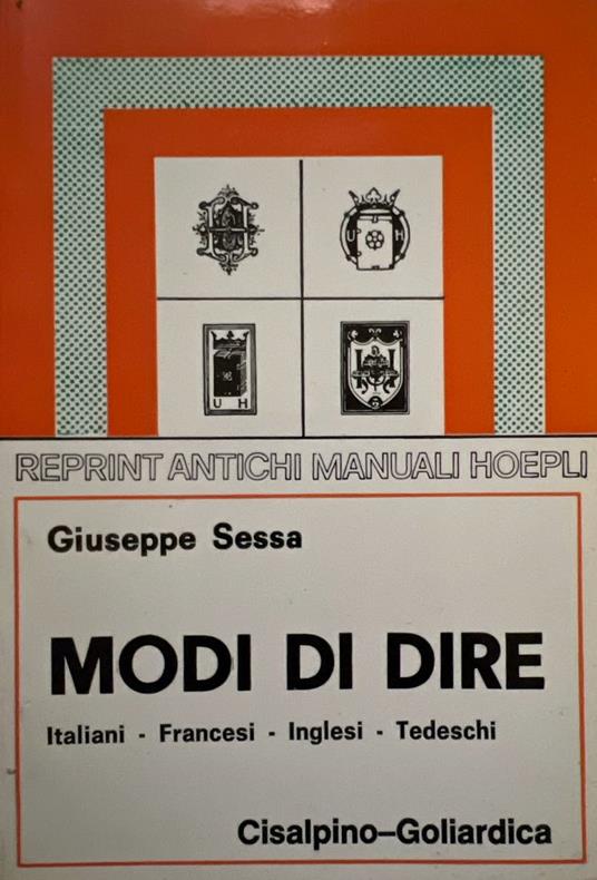 Modi di dire - Giuseppe Sessa - copertina