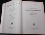 Dizionario latino-italiano. Volume primo