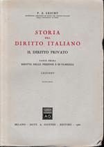 Storia del Diritto Italiano, due volumi: il diritto privato. Lezioni