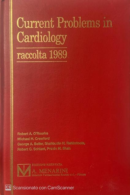 Current Problems in Cardiology raccolta 1989 - copertina