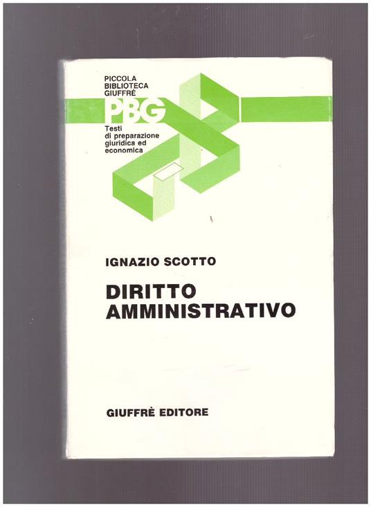 Diritto amministrativo - Ignazio Scotto - copertina