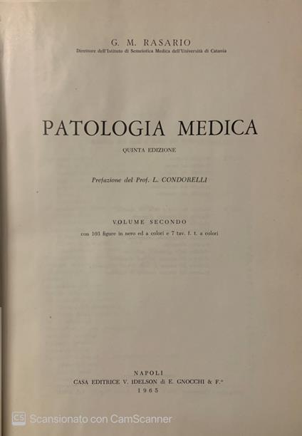 Patologia medica. Vol. 2 - copertina