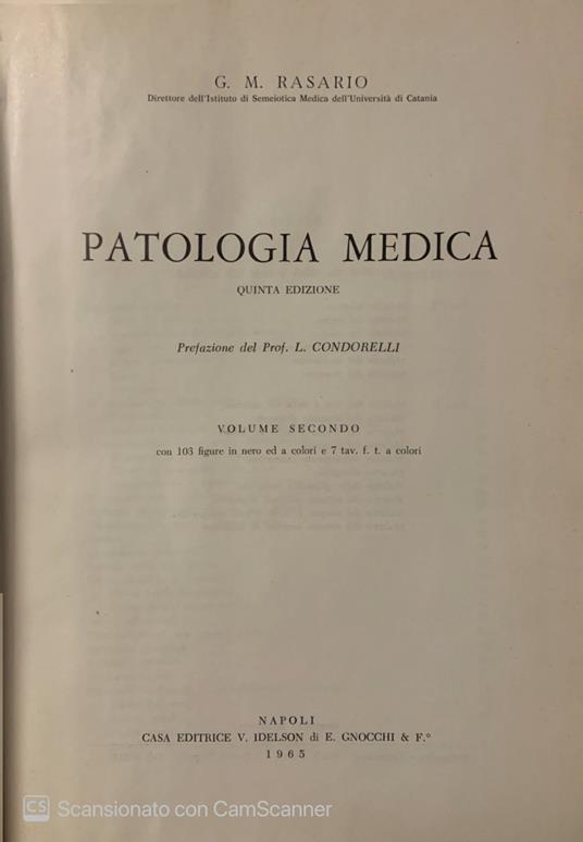 Patologia medica. Vol. 2 - copertina