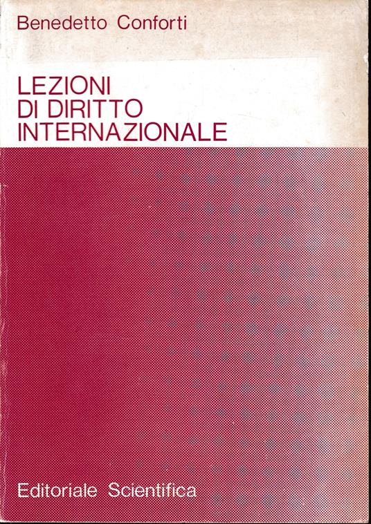 Lezioni di diritto internazionale - Benedetto Conforti - copertina