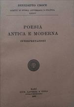 Poesia antica e moderna. Interpretazioni