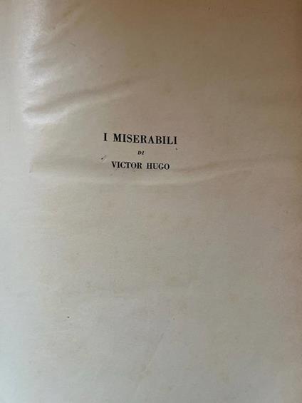 I miserabili - Victor Hugo - copertina