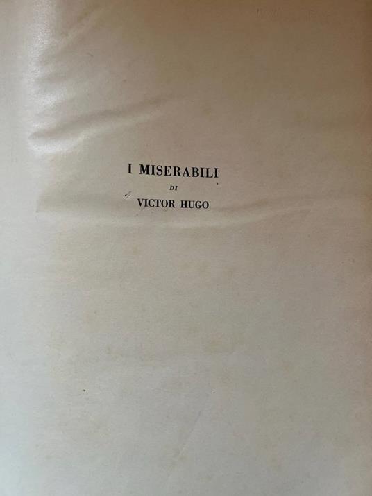 I miserabili - Victor Hugo - copertina