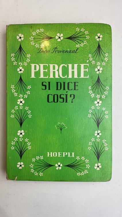 Perché si dice così? - Dino Provenzal - copertina
