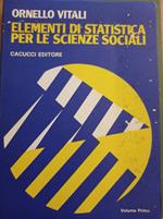 Elementi di statistica per le scienze sociali
