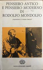 Pensiero antico e pensiero moderno in Rodolfo Mondolfo