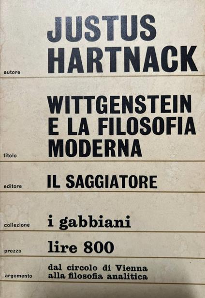 Wittgenstein e la filosofia moderna - copertina